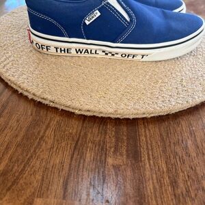 Vans Blue Slip-On Sneakers